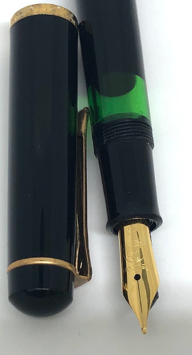 【和の美】 Pelikan ペリカン　万年筆 　黒 緑　スケルトン_画像3