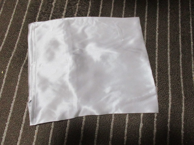 未使用　サテンシルク１００％　つぼみ枕カバー　薄ピンク_画像3