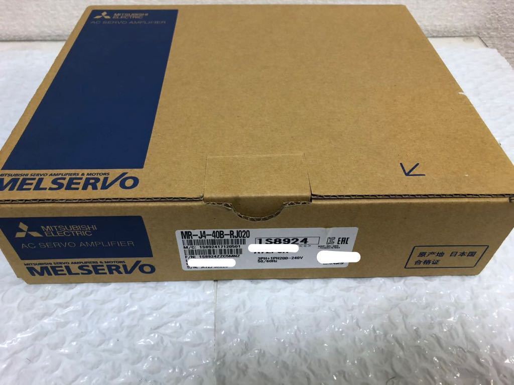 新品未使用三菱電機 MITSUBISHI サーボアンプMR-J4-40B-RJ020動作保証 [インボイス発行事業者] B-1_画像1