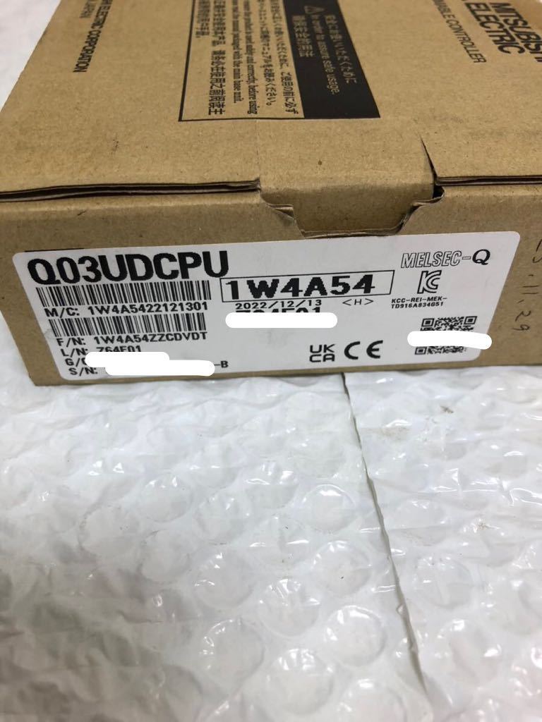 新品未使用三菱電機 Q03UDCPU正規品動作保証1/2 B-1