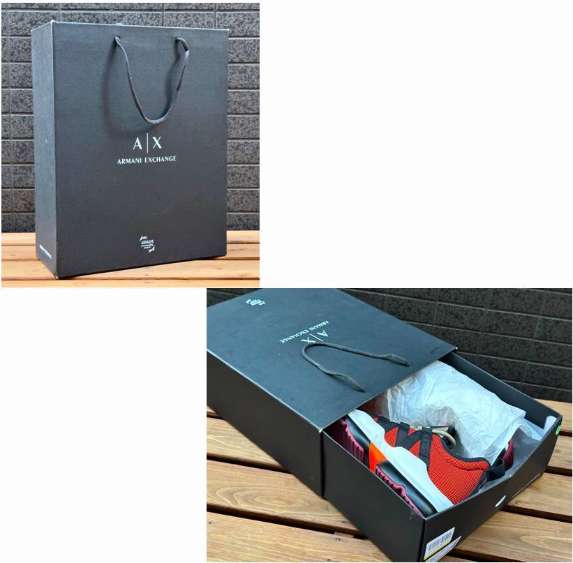 ◆モデル出品◆新品 28.0cm アルマーニ エクスチェンジ A/X スニーカー 定価34,540円 ARMANI EXCHANGE 軽量 メンズシューズ靴の画像9