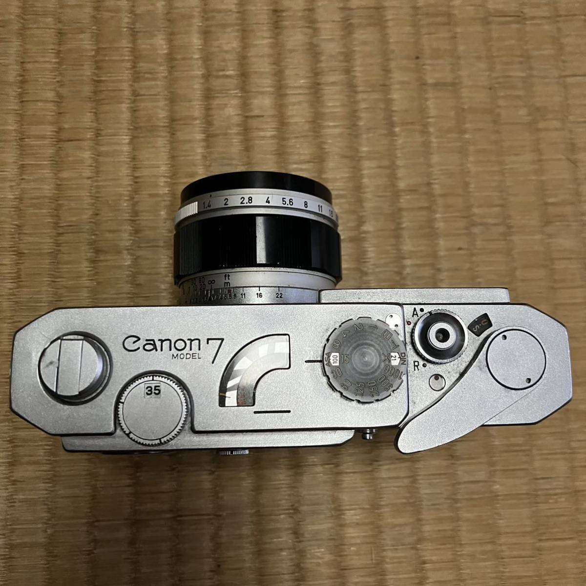 Canon MODEL7 レンジファインダー フィルムカメラ 交換レンズ２本と本革ケース付属_画像2