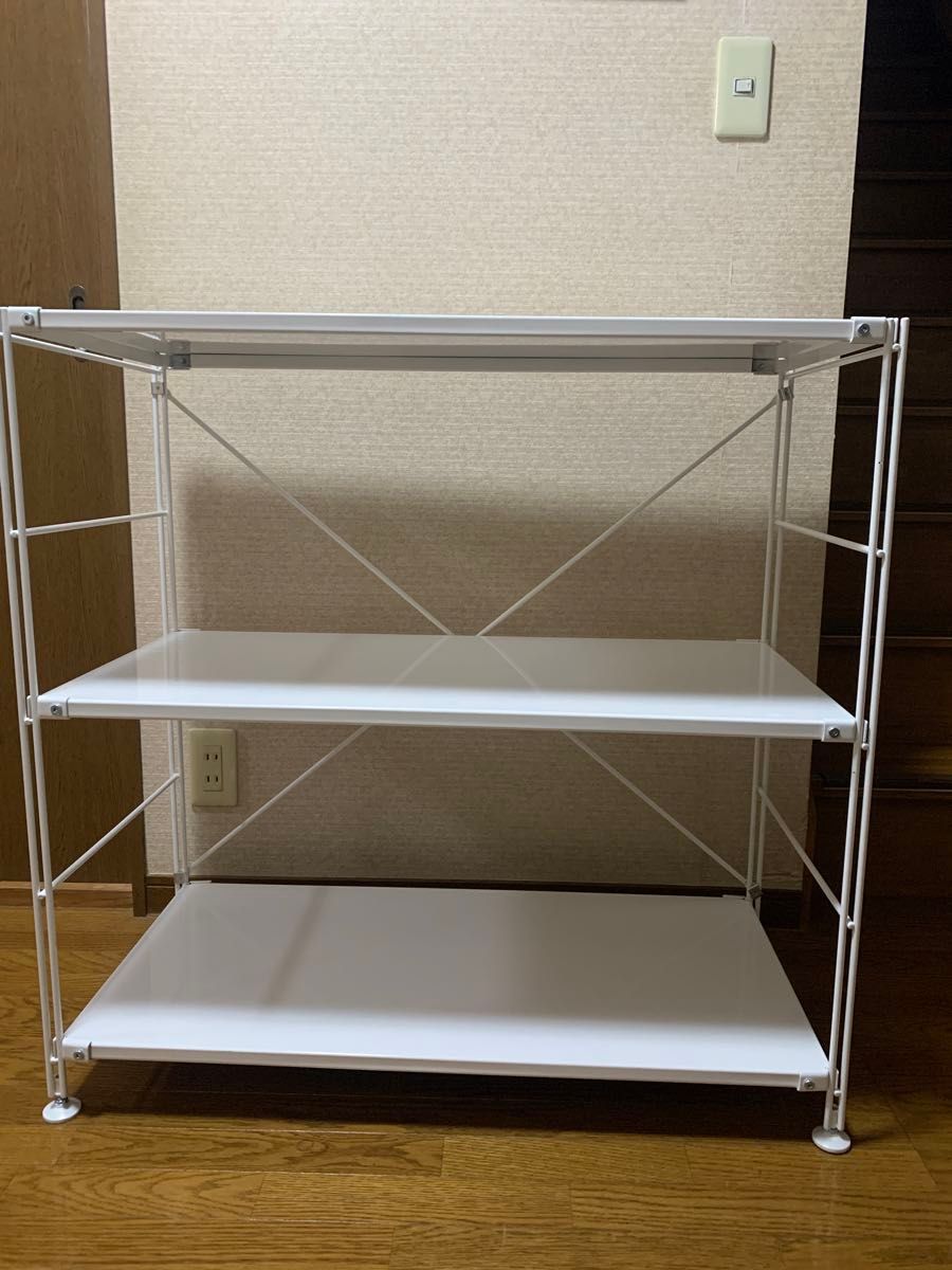 無印良品 スチールユニットシェルフ・スチール棚セット・ワイド 無印良品 スチールユニットシェルフ・スチール棚セット・ワイド