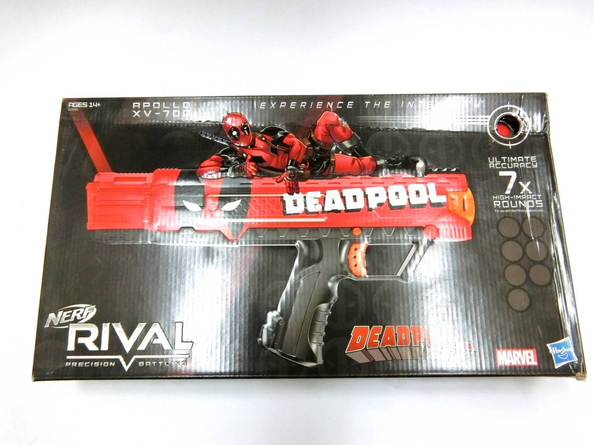 【新品】ハスブロ　MARVELデッドプール Nerf ナーフ/ライバル アポロ XV700 ブラスター [並行輸入品] (Y-611)_画像1