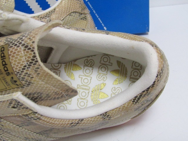 01年製 2001 adidas COUNTRY O SNAKE CORDA GOLD 672861 US11 29cm アディダス カントリー スネーク 蛇 金 ゴールド ベージュ 限定 レア_画像6