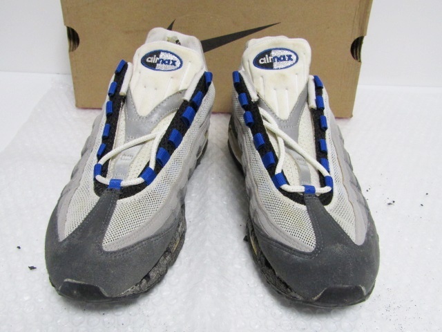 極レア 1998年製 VTG NIKE AIR MAX 95 FOOTACTION EXCLUSIVE HYPER BLUE OG 604118-041 US10.5 エアマックス オリジナル ビンテージ 別注_画像3