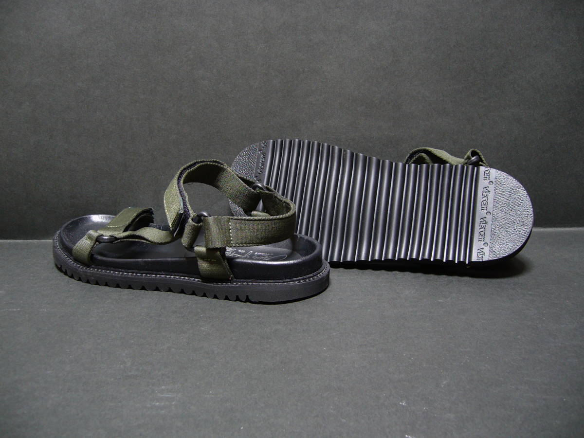 【　送料無料・新品・未使用　】　定価¥14,289 LUCA IACHINI ルカイアキーニ STRAP SANDAL ストラップサンダル BM/600 カーキ 42 (27-26.5)_画像3