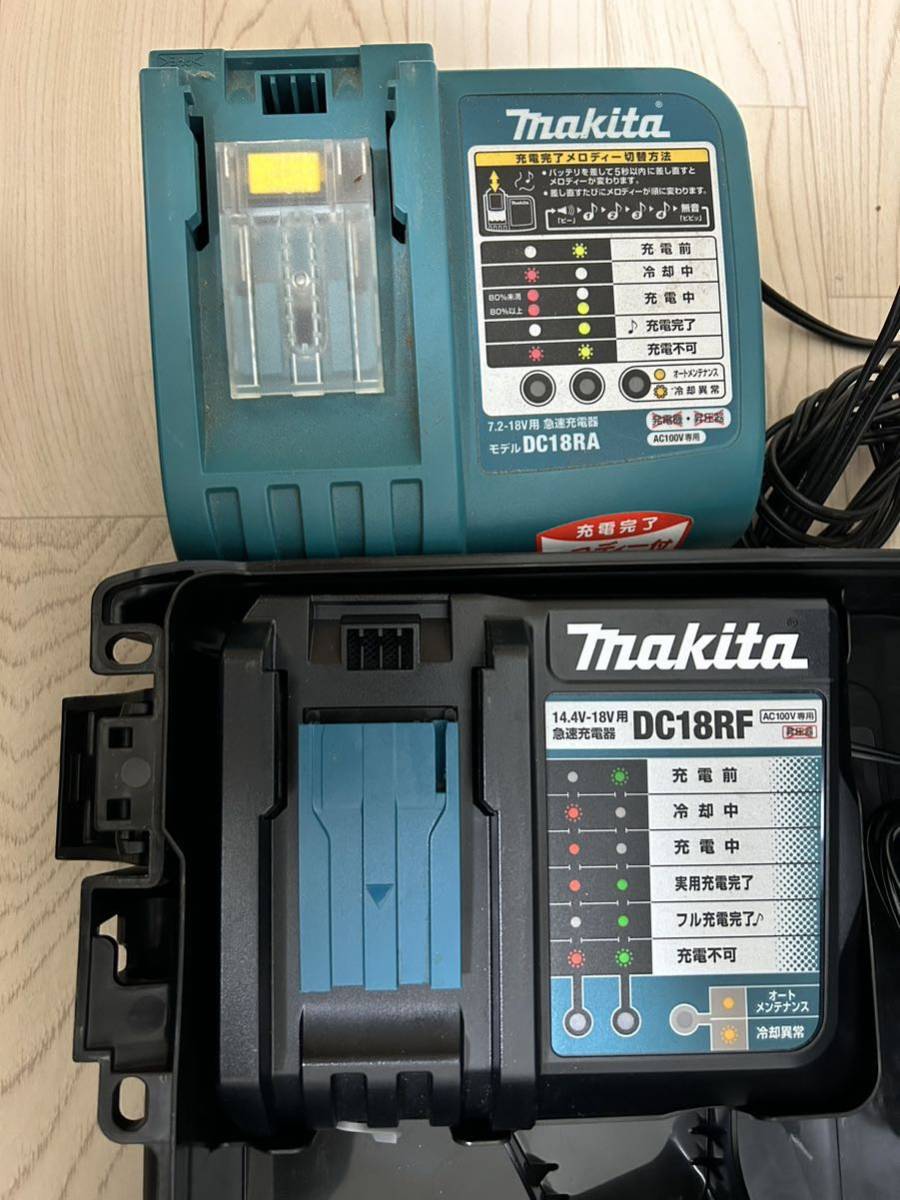 1円〜 makita マキタ　充電器　DC18RC. DC18RA 動作 バッテリー　BL1830 ジャンク　現状品　k922_画像2