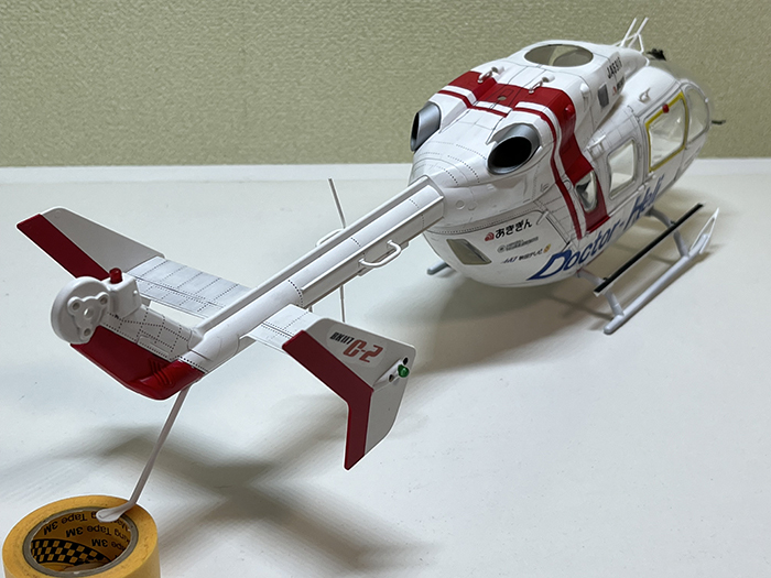 HIROBO S.R.B EC145 ドクターヘリ仕様　塗装済み完成ボディ 未使用品_画像7