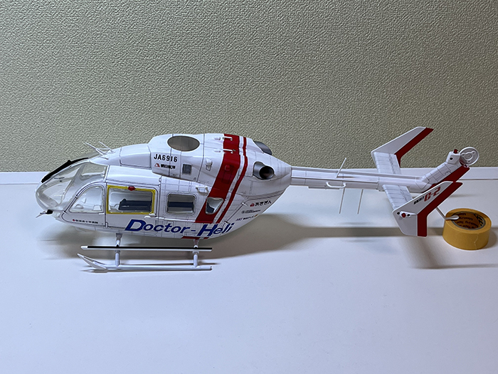 HIROBO S.R.B EC145 ドクターヘリ仕様　塗装済み完成ボディ 未使用品_画像3