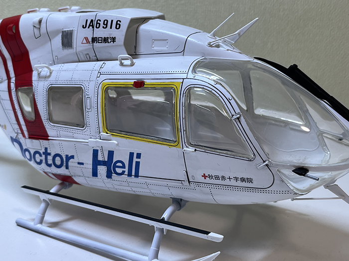 HIROBO S.R.B EC145 ドクターヘリ仕様　塗装済み完成ボディ 未使用品_画像6