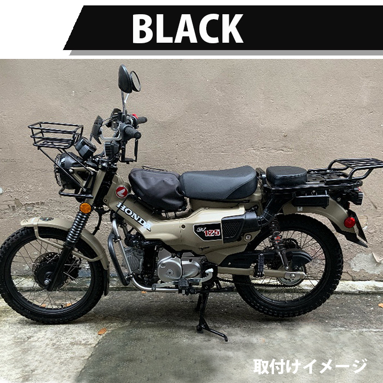 YSS製 CT125(JA55/JA65)/クロスカブ用５段階プリロード調整付ローダウンリアショック ブラック 左右セット サスペンション リアサス_画像4