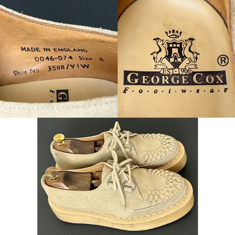 即決 使用少ない 英国製 GEORGE COX ジョージコックス 6 25cm 即決 使用少ない 英国製 GEORGE COX ジョージコックス 6 25cm