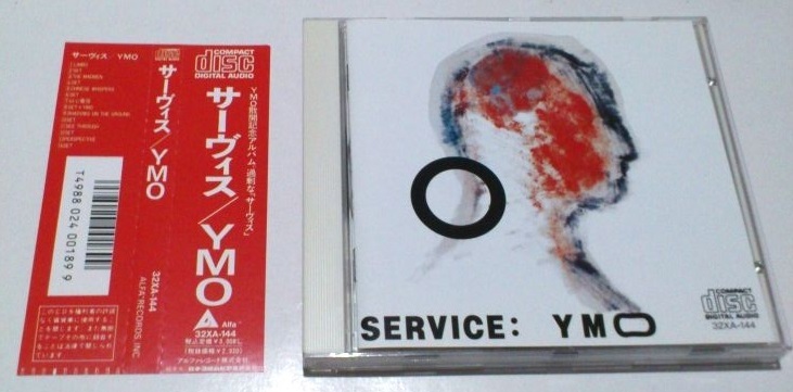 CD YMO / SERVICE 帯あり 32XA-144 中古（側面片側色あせ有）_画像1