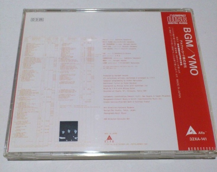 CD YMO / BGM 帯あり 32XA-141 中古（側面片側色あせ有）_画像3