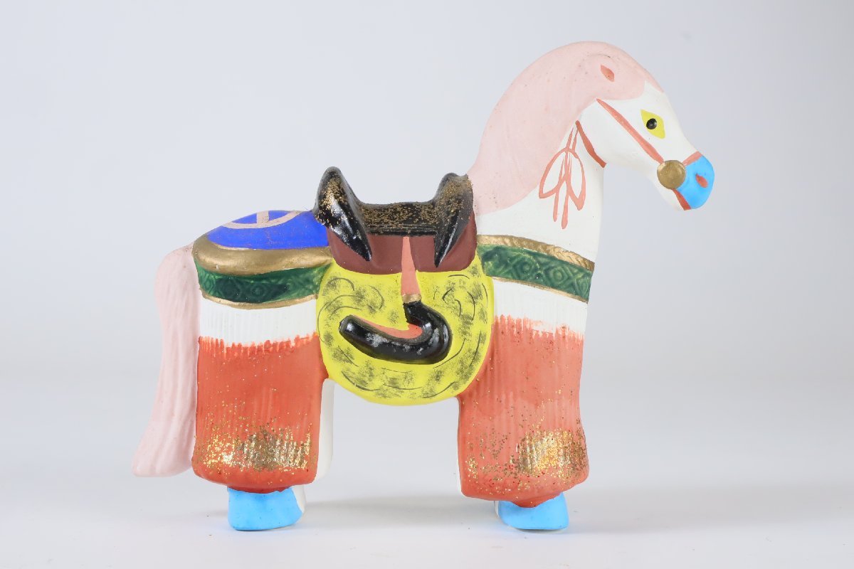 伏見人形 飾り馬 郷土玩具 大阪府 民芸 伝統工芸 風俗人形 置物の画像2