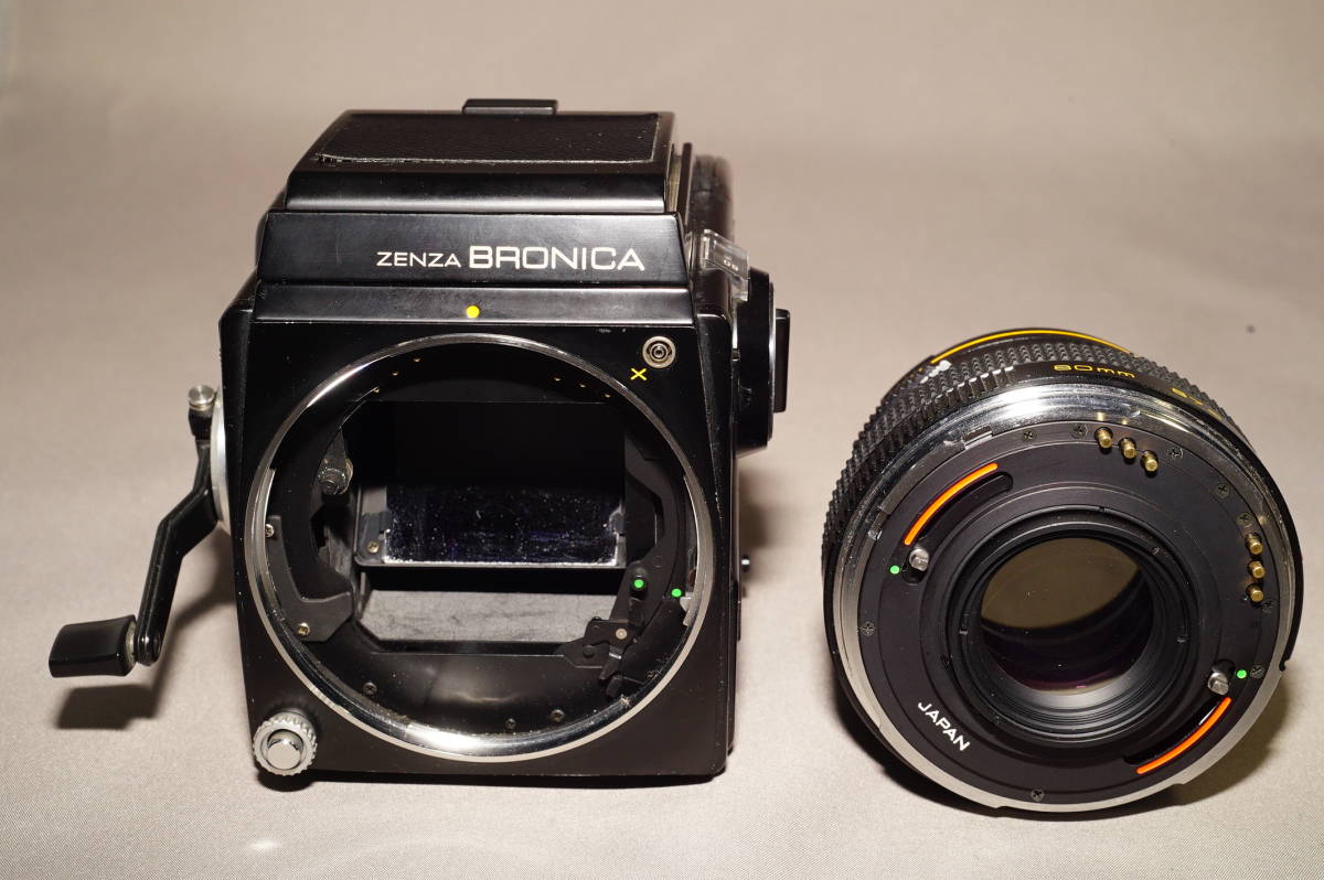 ZENZA BRONICA SQ +ZENZANON-S 80mm F2.8 動作良好実用品_画像6
