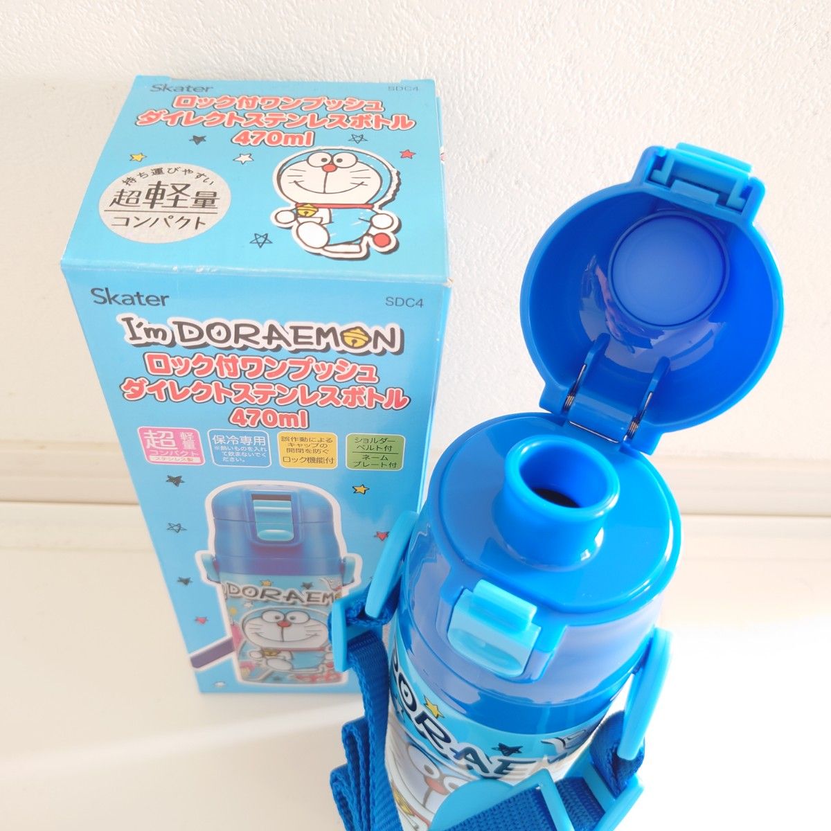 ドラえもん   新品 470ml ロック付ワンプッシュダイレクトボトル