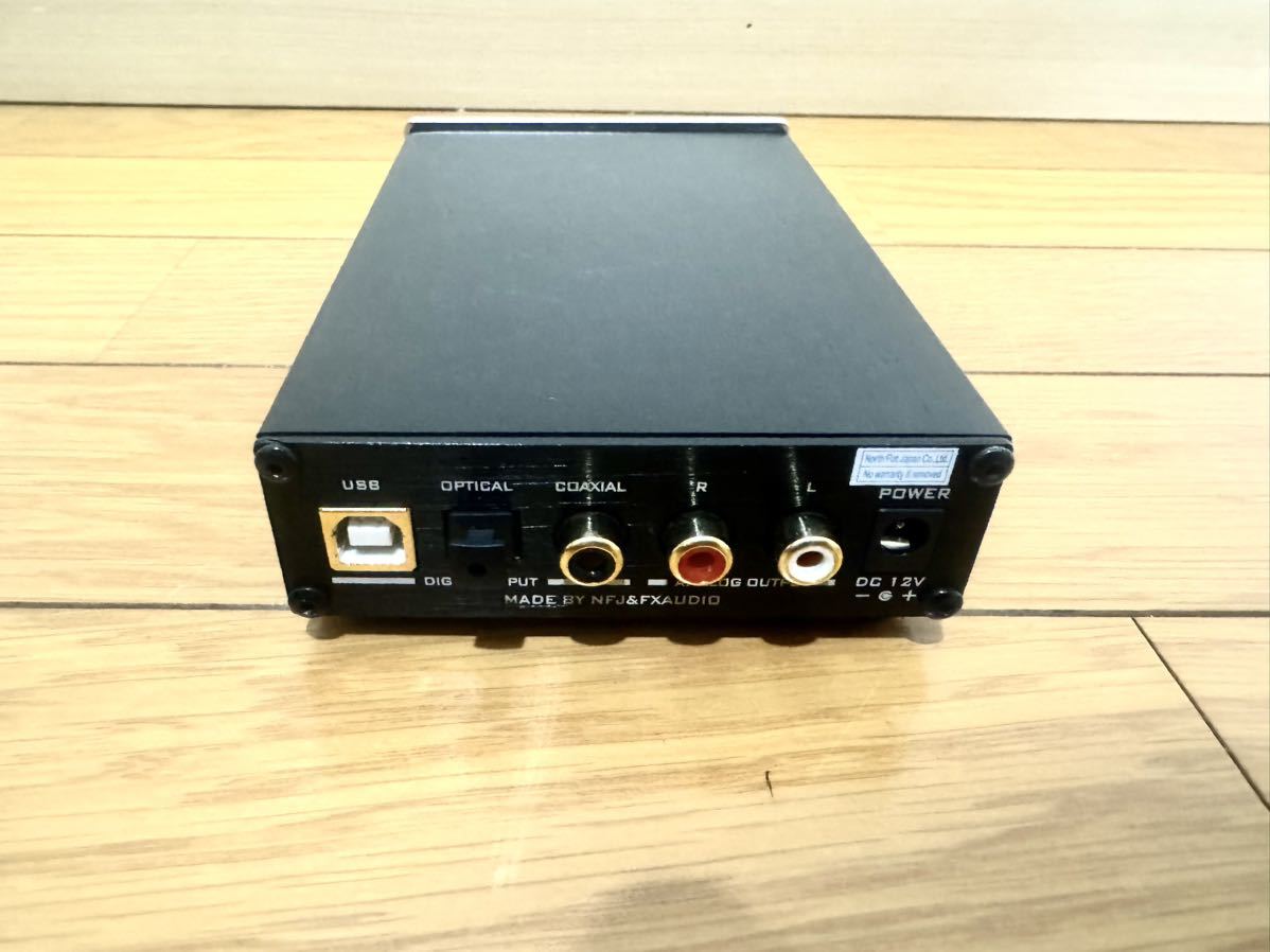 FX-AUDIO DAC-SQ5J urr-Brown PCM1794A搭載 ハイレゾDAC USB 光 オプティカル 同軸 デジタル 最大24bit 192kHz ジャンク　電源コード付き_画像4