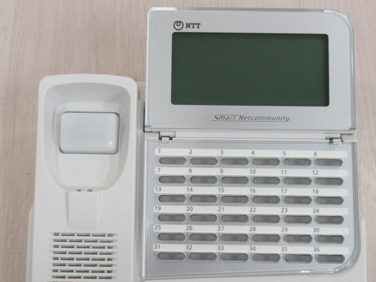 Ω ZV2 14756# 保証有 NTT【 ZX-(36)STEL-(1)(W) 】(2台セット) 21年製 αZX 36ボタンスター標準電話機(白) 領収書発行可能_画像3