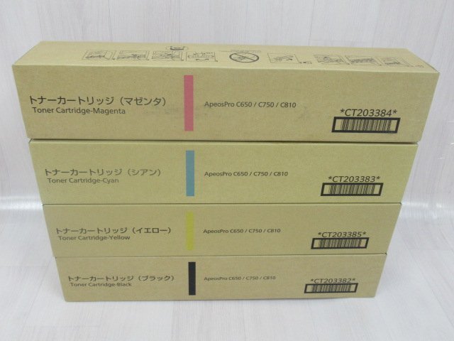 TL 1006※新品 FUJIFILM 富士フィルム 4色セット トナーカートリッジ CT203382 CT203383 CT203384 CT203385 ApeosPro C650/C750/C810_画像1