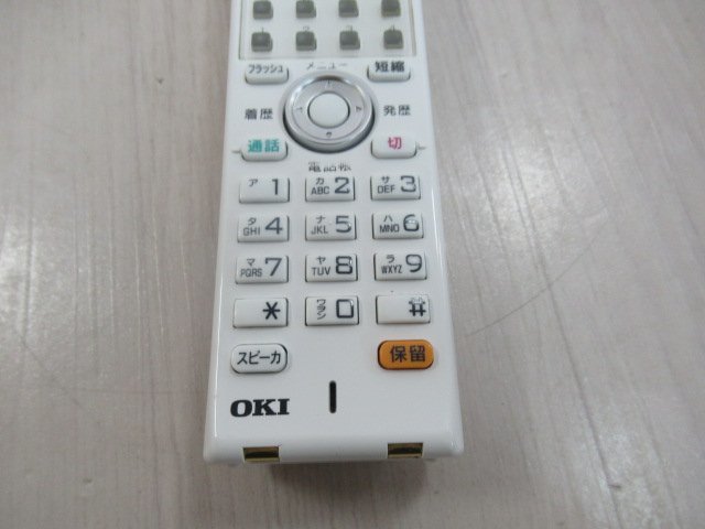 Ω ZQ2 15414※保証有 OKI CLD-8DK-W-02A / CLD-HS-W-02A 沖 CrosCore コードレス電話機 18年製 電池付 キレイ