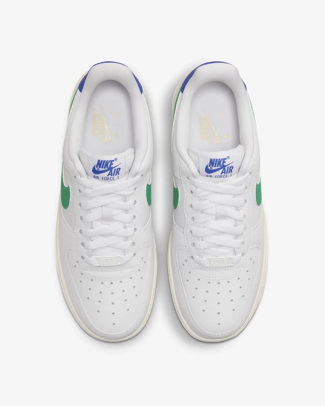 NIKE WMNS AIR FORCE 1 '07 DD8959-110 エア フォース ガムソール 白×緑×青 29.0cm_画像4