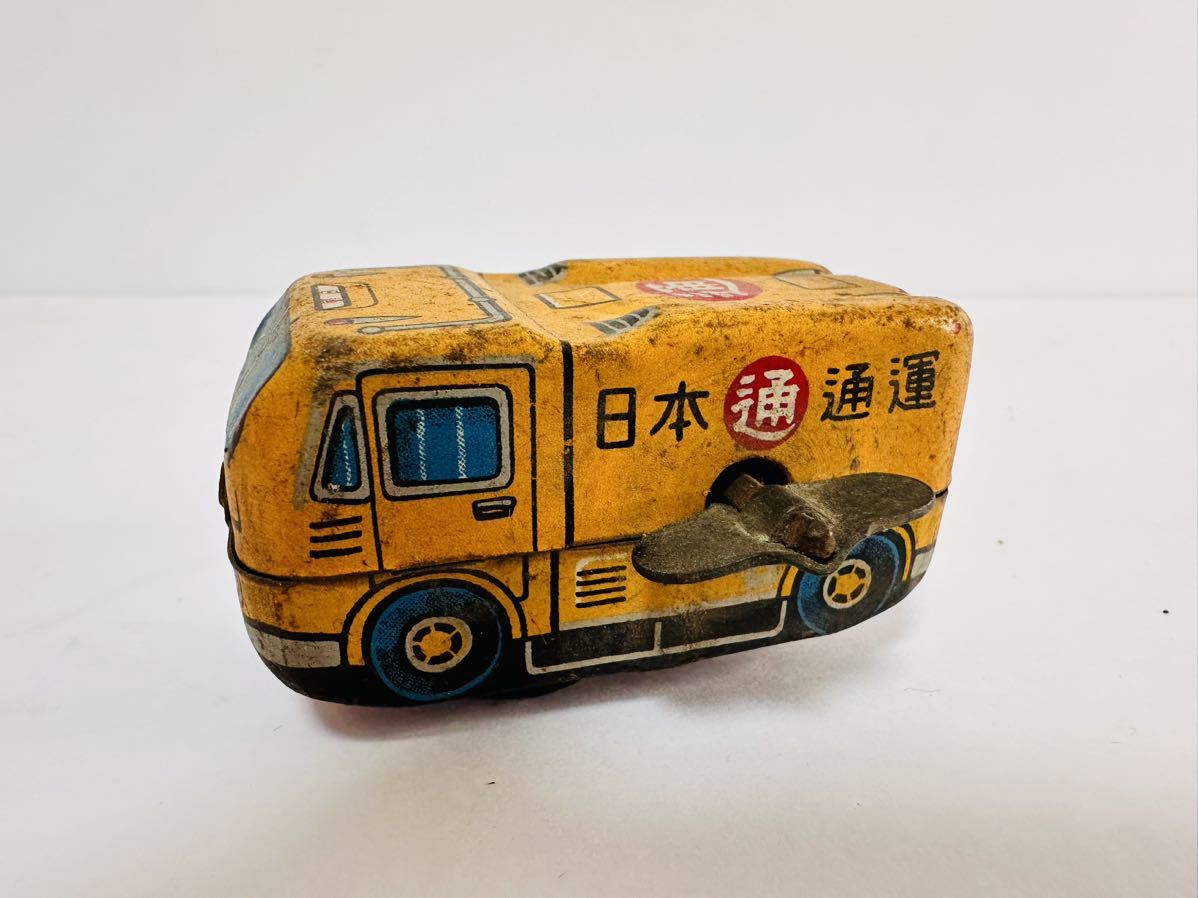 日本通運 日通 ブリキ ゼンマイ トラック ミニカー 当時物 日本通運 日通 ブリキ ゼンマイ トラック ミニカー 当時物