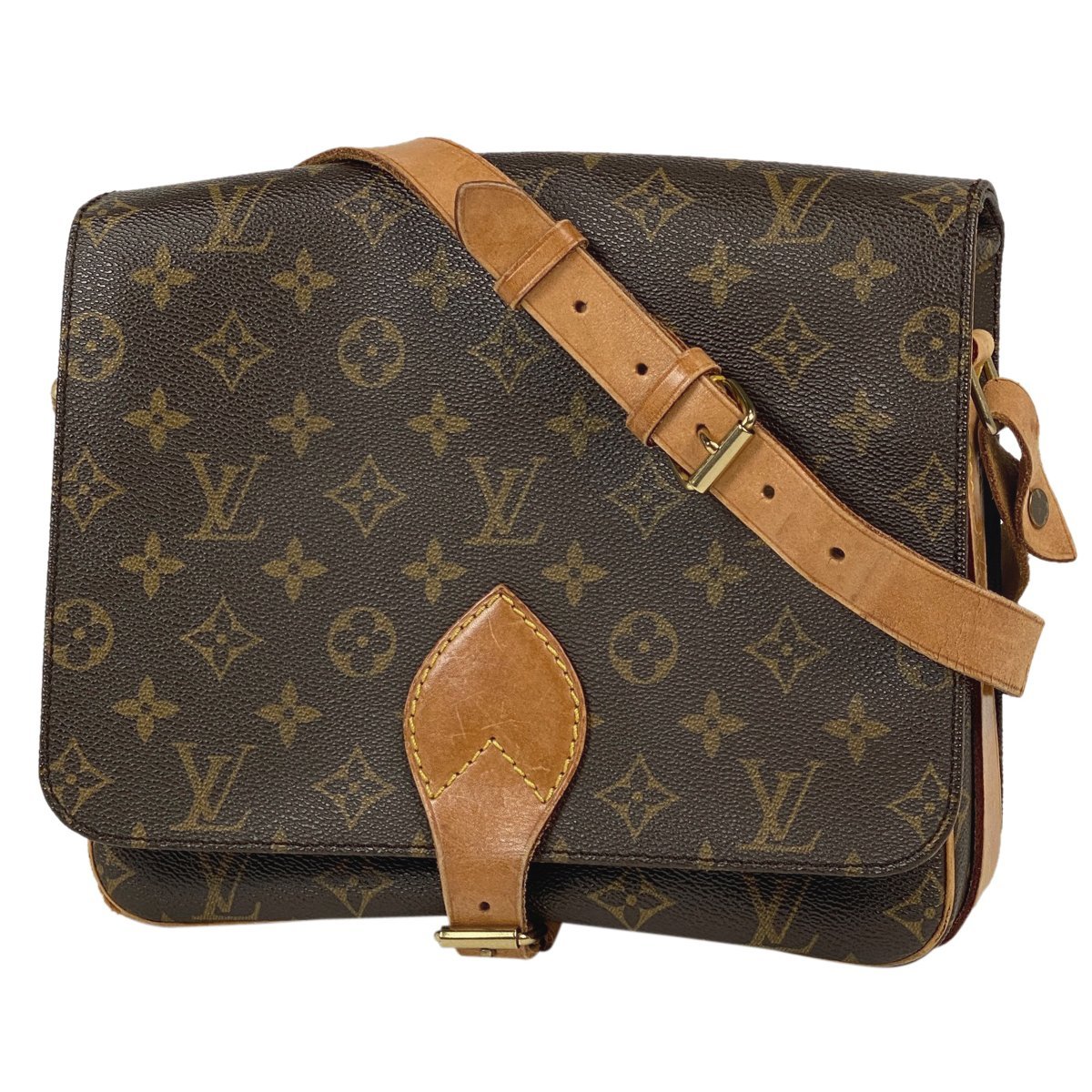 ルイ・ヴィトン Louis Vuitton カルトシエール 斜め掛け ショルダーバッグ モノグラム ブラウン M51252 レディース 【中古】_バイセル 14172_1