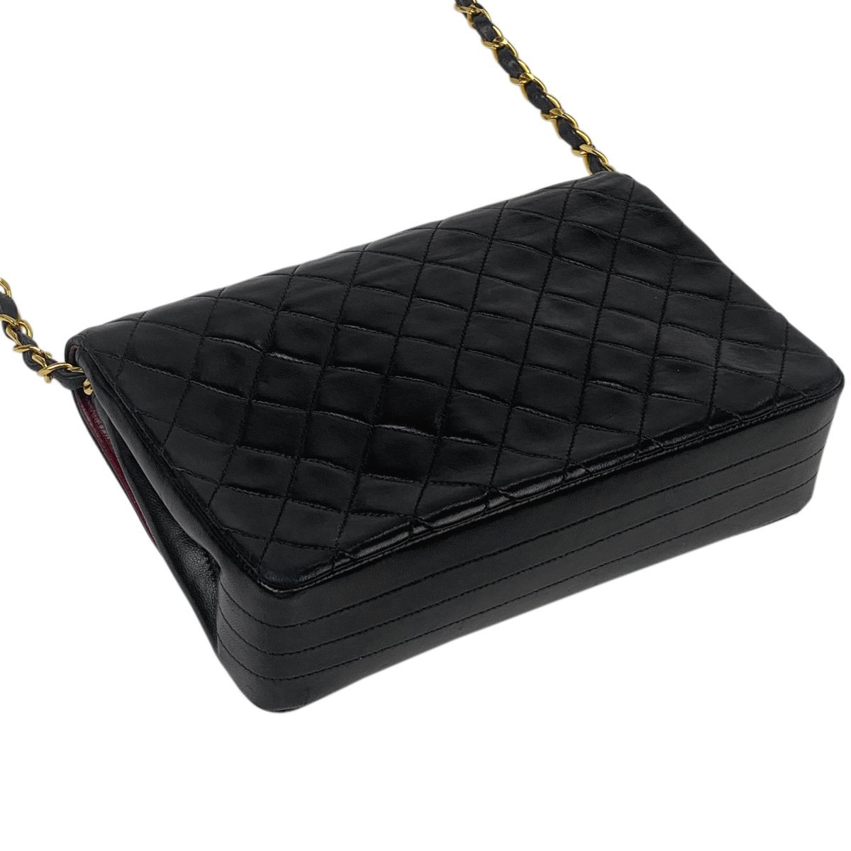 シャネル CHANEL ココマーク チェーン ショルダーバッグ マトラッセ マドモアゼル レザー ブラック レディース 【中古】_バイセル 14172_2