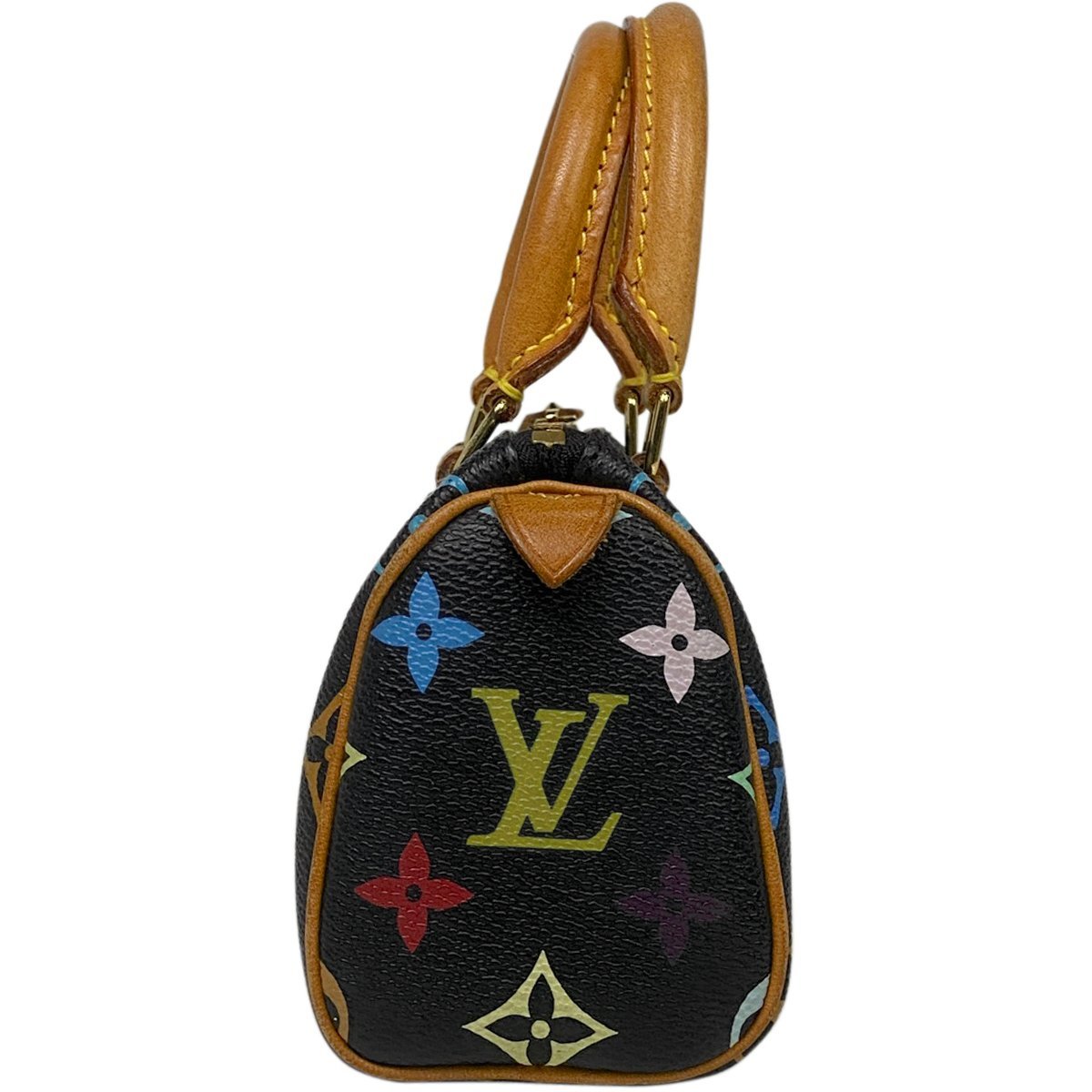 ルイ・ヴィトン Louis Vuitton ミニ スピーディ ハンドバッグ モノグラムマルチカラー ノワール(ブラック) M92644 レディース 【中古】_バイセル 14173_2