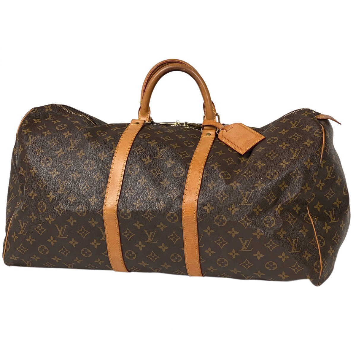 ルイ・ヴィトン Louis Vuitton キーポル 55 ハンドバッグ 旅行 出張 ビジネス ボストンバッグ モノグラム ブラウン M41424 レディース 中古_バイセル 14176_1