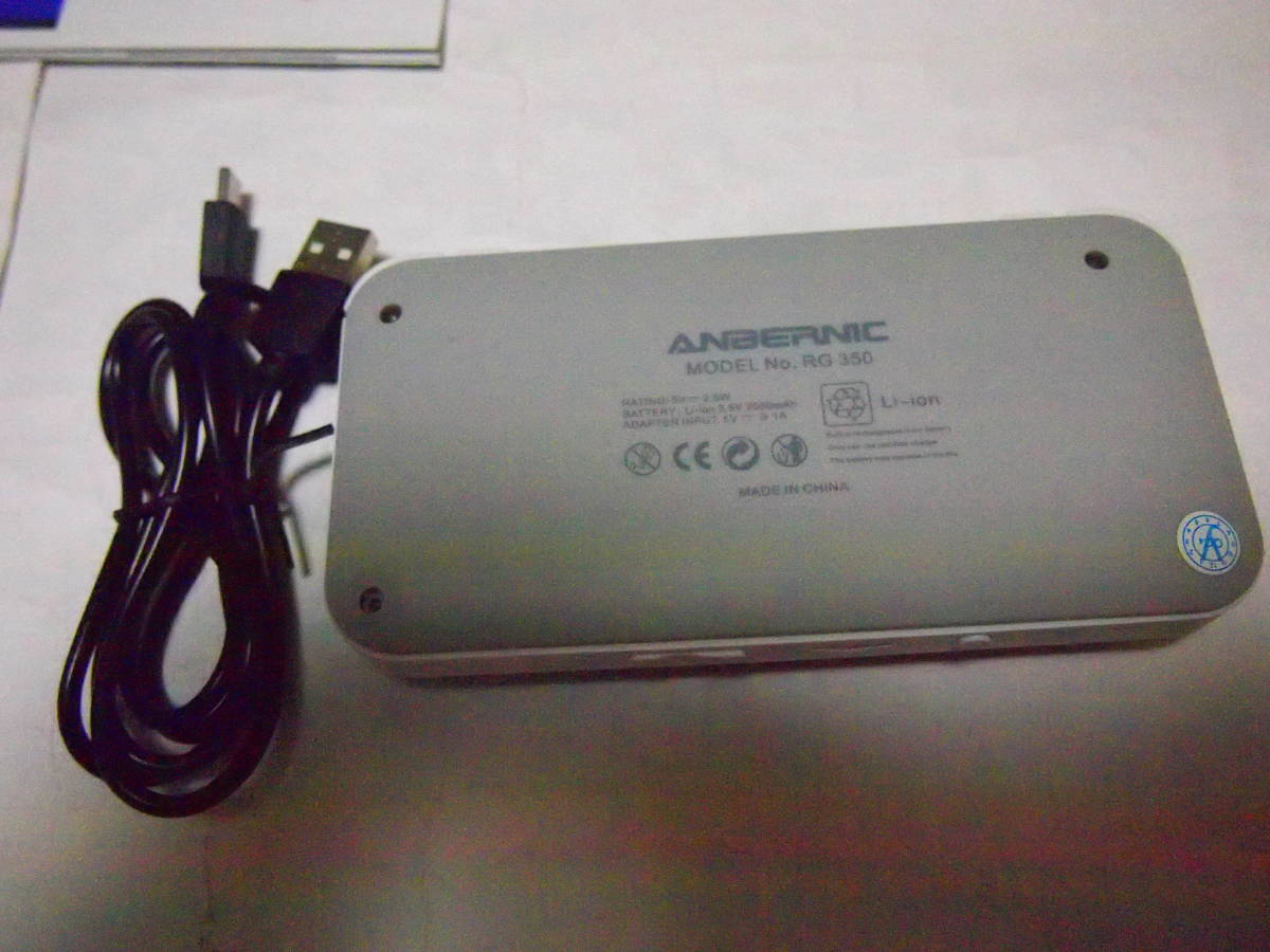 レア 送料無料 ゲーム エミュレーター ANBERNIC MODEL NO. RG350 アンバーニックMAMアーケード 付属品完備 GB FC SFC PS MD PCE MCD GBA の画像3