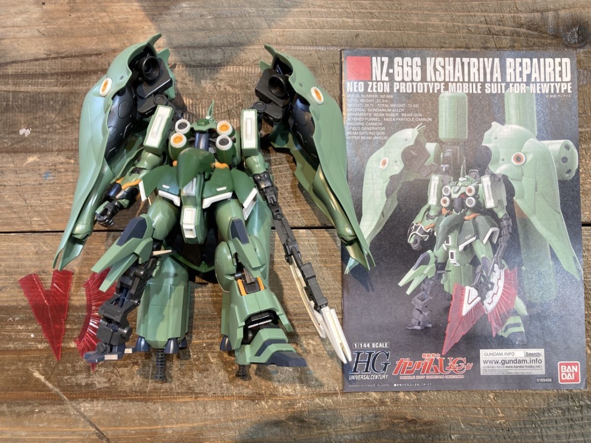 バンダイ ガンプラ HG クシャトリヤ リペアード 完成品 現状渡し/ジャンク ※まとめて取引・同梱不可 [49-8105]_画像2