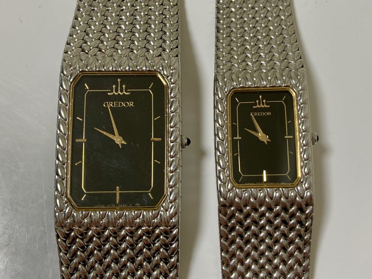 Credor CREDOR SEIKO 2F70-5330/2F70-5340 wristwatch black Credor CREDOR SEIKO 2F70-5330/2F70-5340 wristwatch black