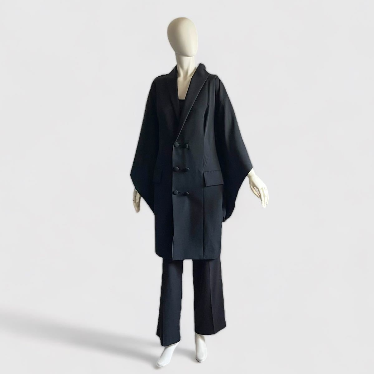 YOHJI YAMAMOTO ヨウジヤマモト コート ブラック