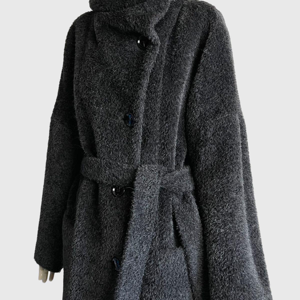 Max Mara Studio マックスマーラ コート ダークグレー レディース_画像5