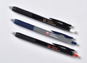 JAL サラサボールペン 3本セットII ブラック・ブラック・グレー_画像1