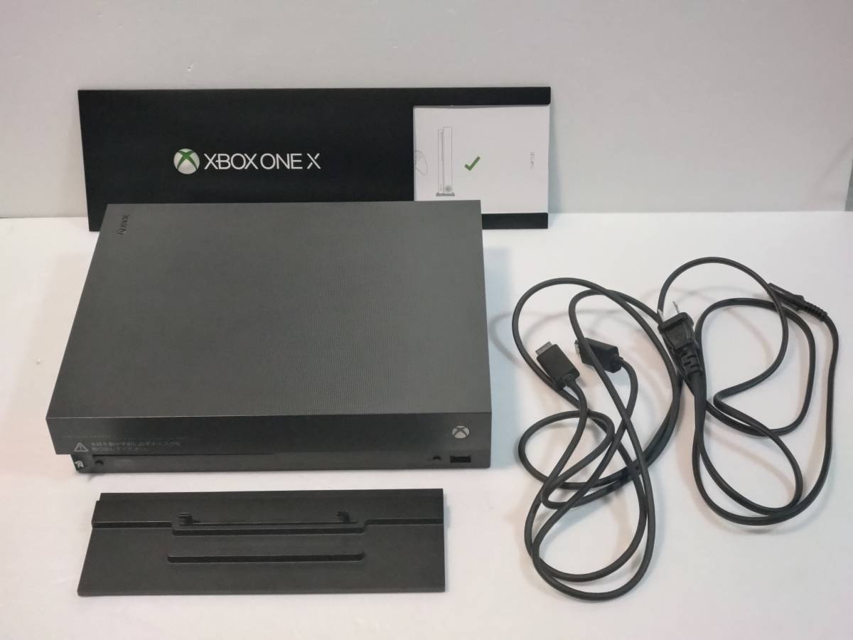 Xbox One X Project Scorpio edition 初回限定版　中古本体　マイクロソフト　専用　縦置きスタンド_画像2