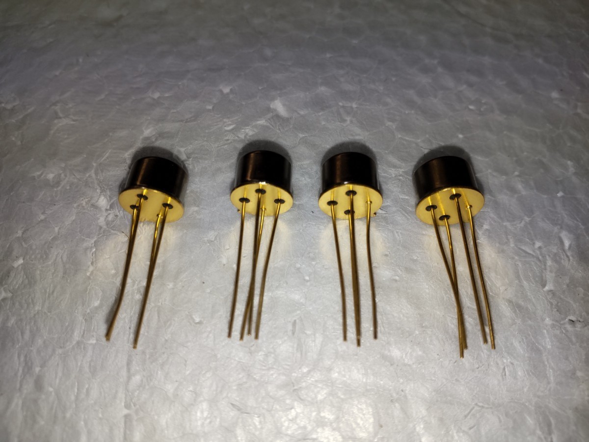 (4/9) transistor 2SC2952 4 piece set 20V 250mA 5W hFE=80 NEC metal can gilding 4ps.@ pair VHF UHF height cycle transistor unused goods 