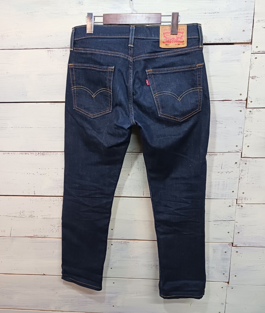 美品☆Levi's リーバイス ストレッチ デニムパンツ 502tm 29507-0036 テーパード ジーンズ メンズW30_画像3