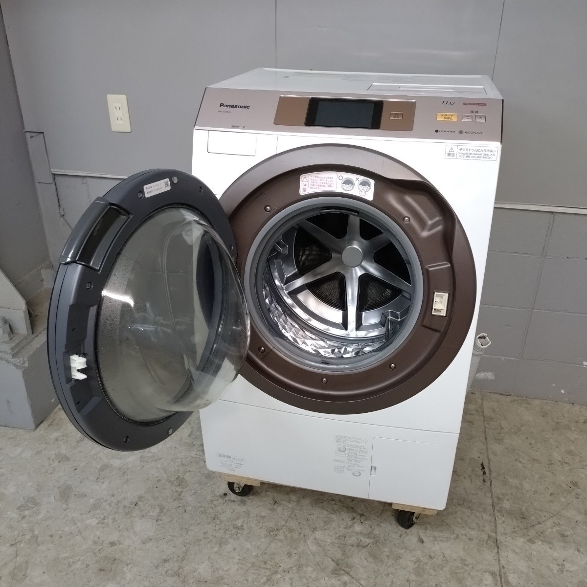 Panasonic パナソニック ドラム式電気洗濯乾燥機 NA-VX5E4L 11.0kg 動作確認済み メンテナンス済み 洗濯機 ホワイト 引き取り限定_画像6