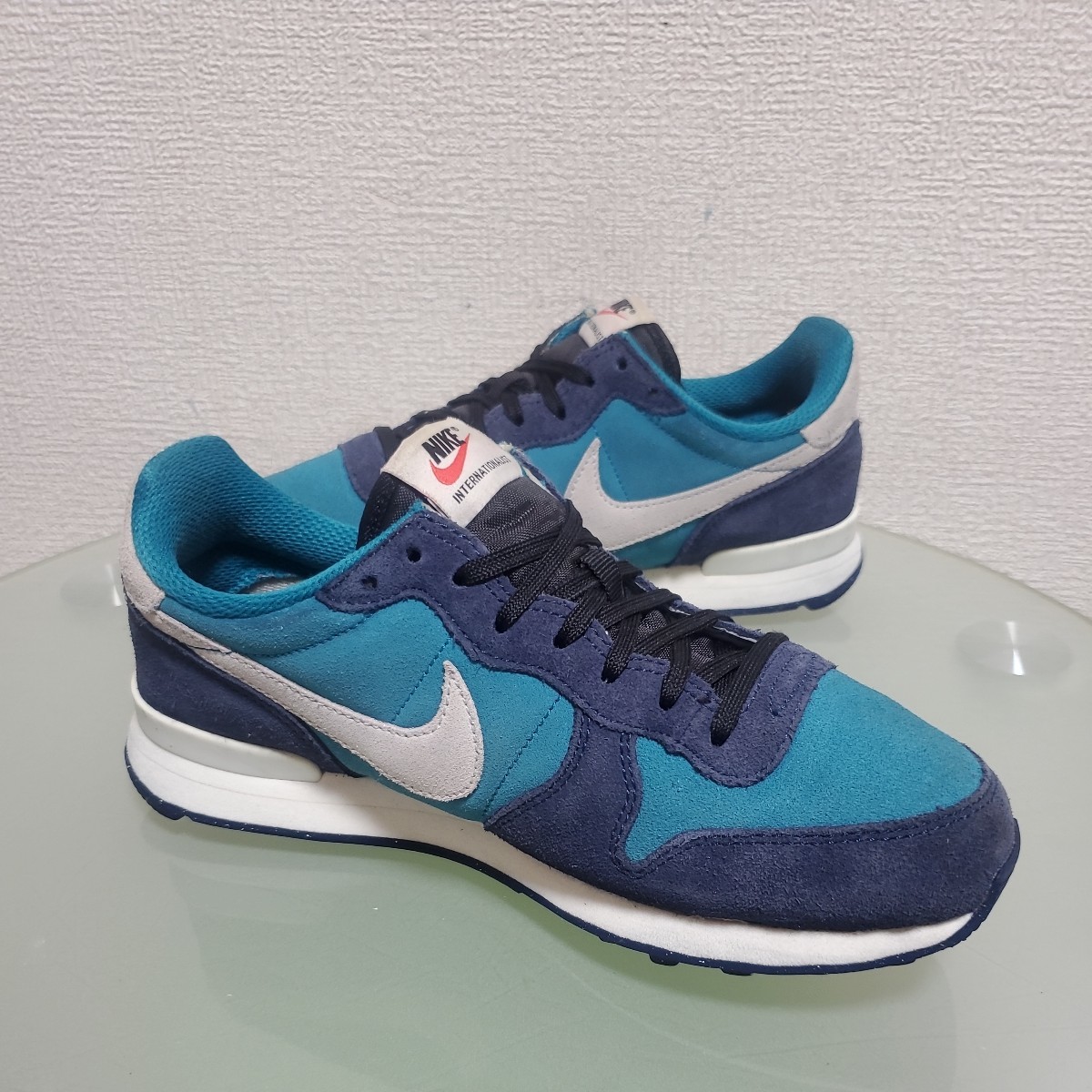 NIKE ナイキ INTERNATIONALIST インターナショナリスト スニーカー 23.5㎝ By You カスタム ブルー 激カワ ストリート_画像5