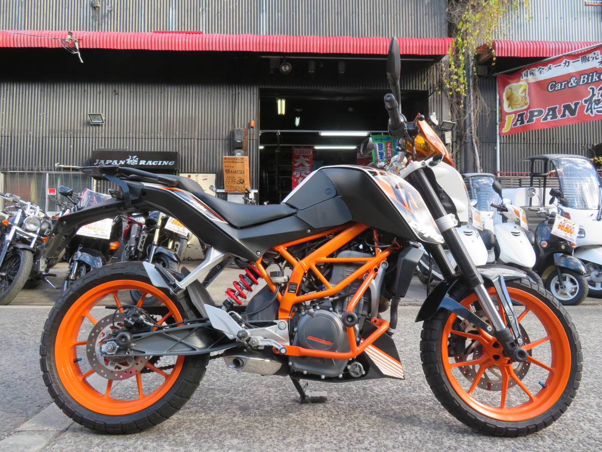 超特価！動画＆複数画像あり！車検ほぼ２年付！機関好調！　KTM　390DUKE　390デューク　リアサス！シート！カスタム！６速ミッション◇907_画像1