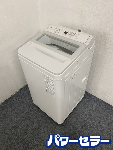 高年式!2022年製! パナソニック/Panasonic NA-FA7H1-W 洗濯機 7kg ホワイト ガラストップ クリアウィンドウ 中古家電 店頭引取歓迎 ■R7921