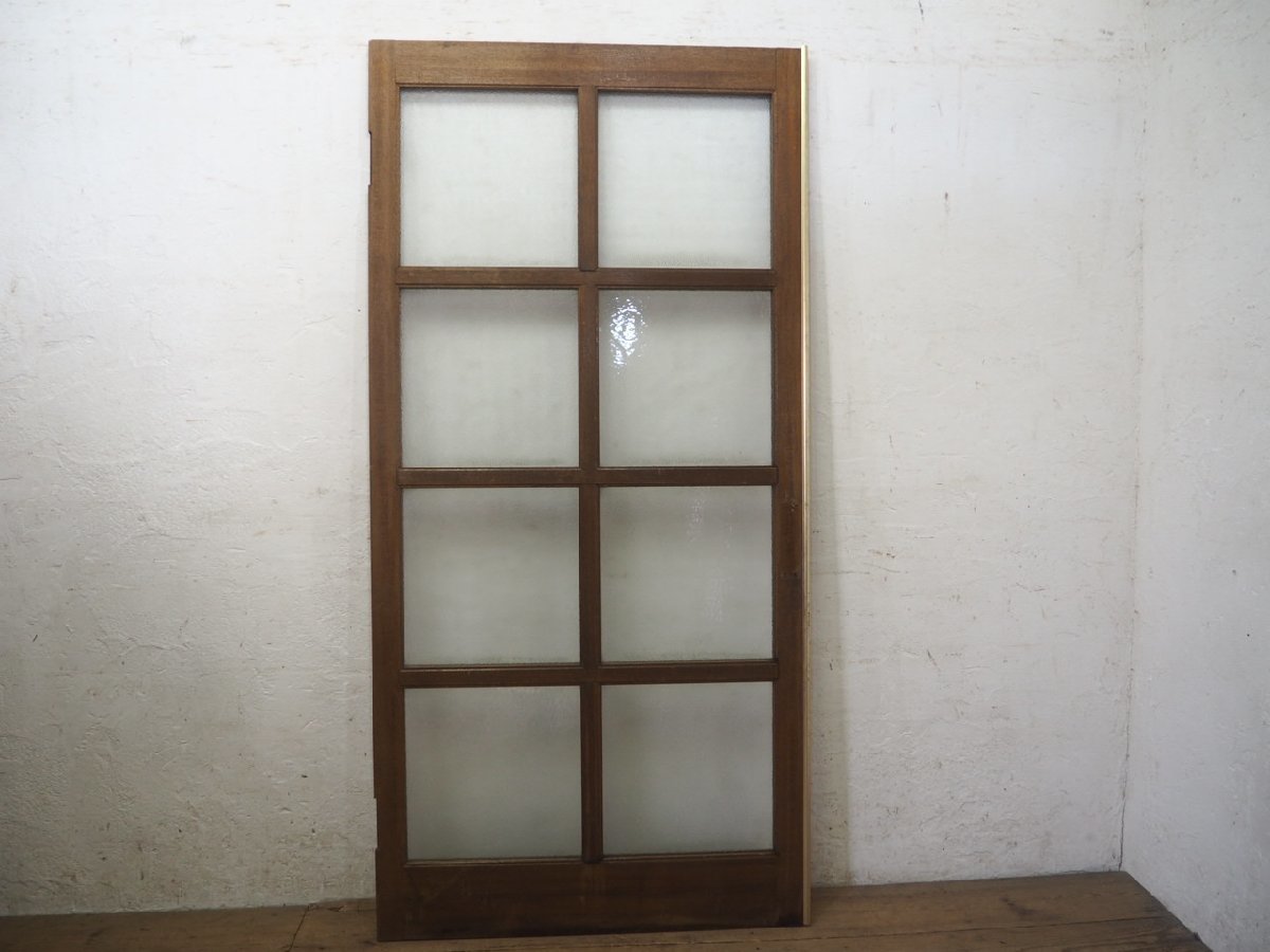 taO0918*[H175cm×W84,5cm]* antique * small diamond glass. firmly considering . old tree frame door *. pavilion fittings glass door gate retro store furniture M under 