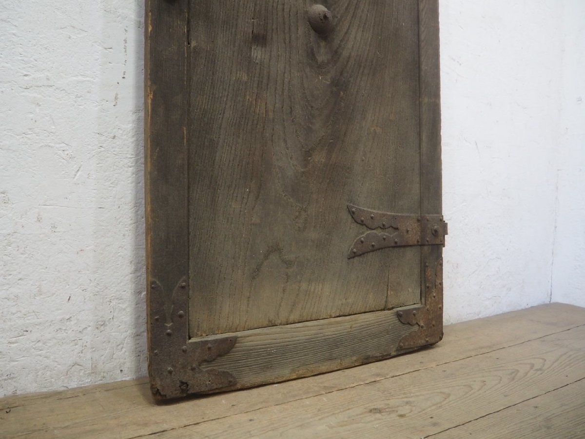 taP0150*[H177cm×W68,5cm]* defect have * antique * -ply thickness . zelkova. era warehouse door * zelkova old fittings door gate block house old Japanese-style house reproduction . entering . objet d'art N under 