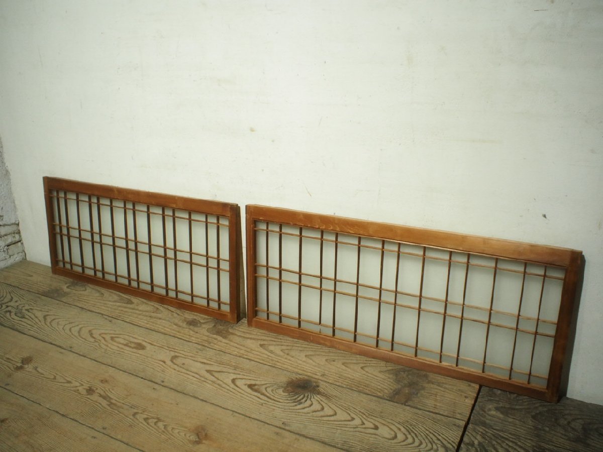 『2年保証』 ユE0222◇(7)【H37cm×W87cm】×2枚◇アンティーク◇味のある 建具