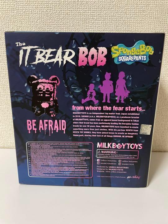 THE IT BEAR BOB BY MILKBOY TOYS パープル 紫 SpongeBob UNBOX INDUSTRIES ソフビ スポンジボブ ミルクボーイ Sofvi アートトイ