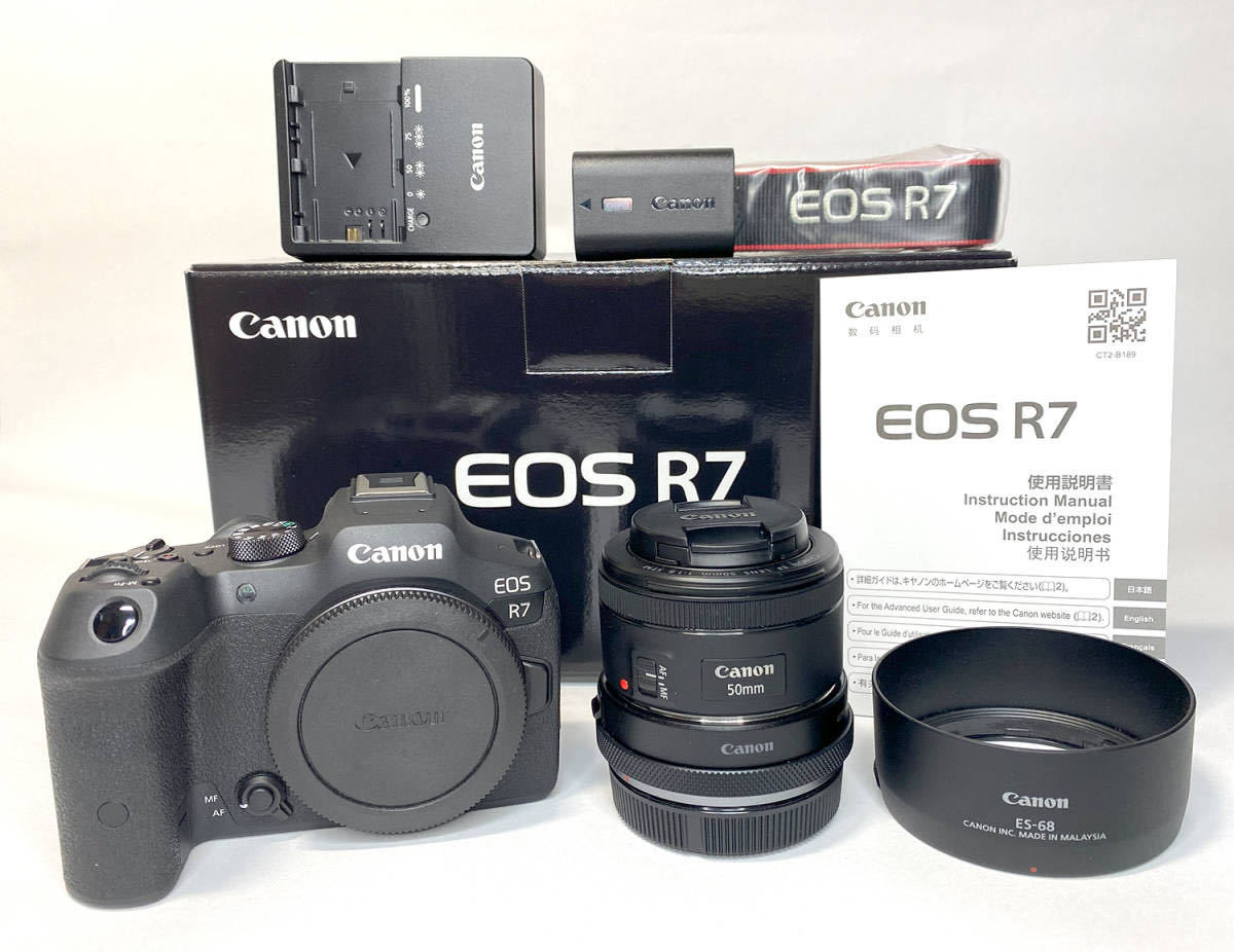 ★極上品★Canon EOS R7+EF50mm F1.8+コントロールリングアダプター_画像1